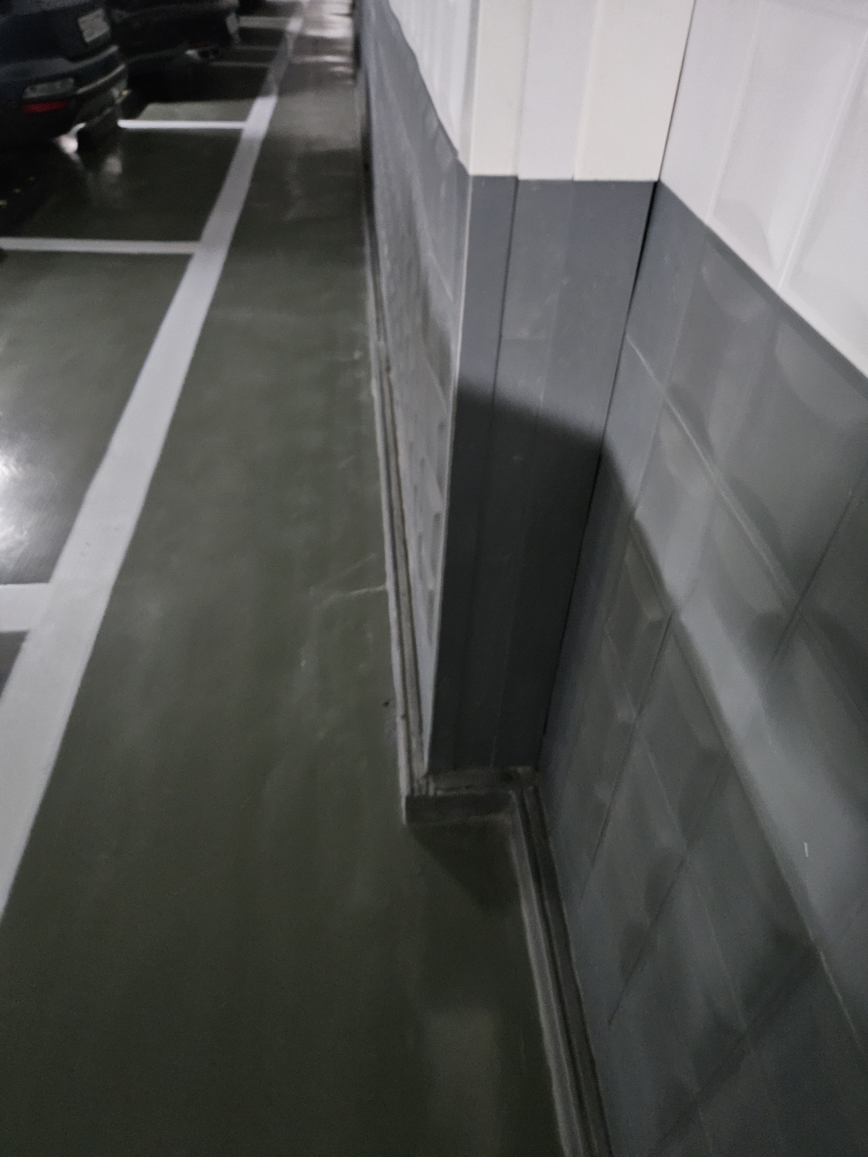 벽체배수판 & PC방수턱 시공 완료 후