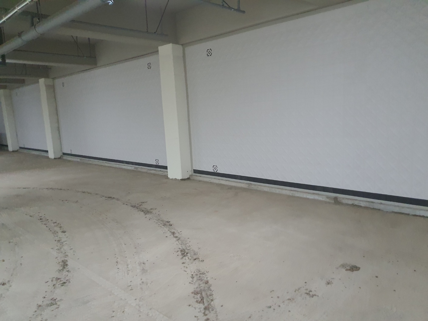 PC방수턱 & 벽체배수판 시공 완료 후